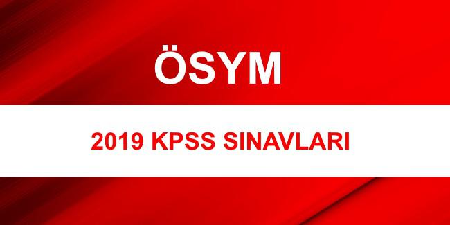 2019 KPSS s?nav? ne zaman? �SYM s?nav takvimi