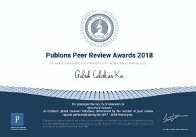 ‘2018 Publons Peer Review Award’ Alanya Hamdullah Emin Pa?a Üniversitesi’nde