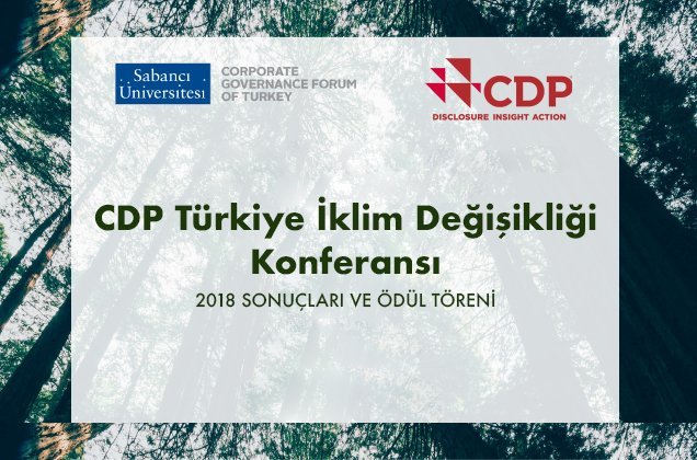 CDP T�rkiye 2018 ?klim De?i?ikli?i ve Su Programlar? Sonu�lar? A�?klan?yor