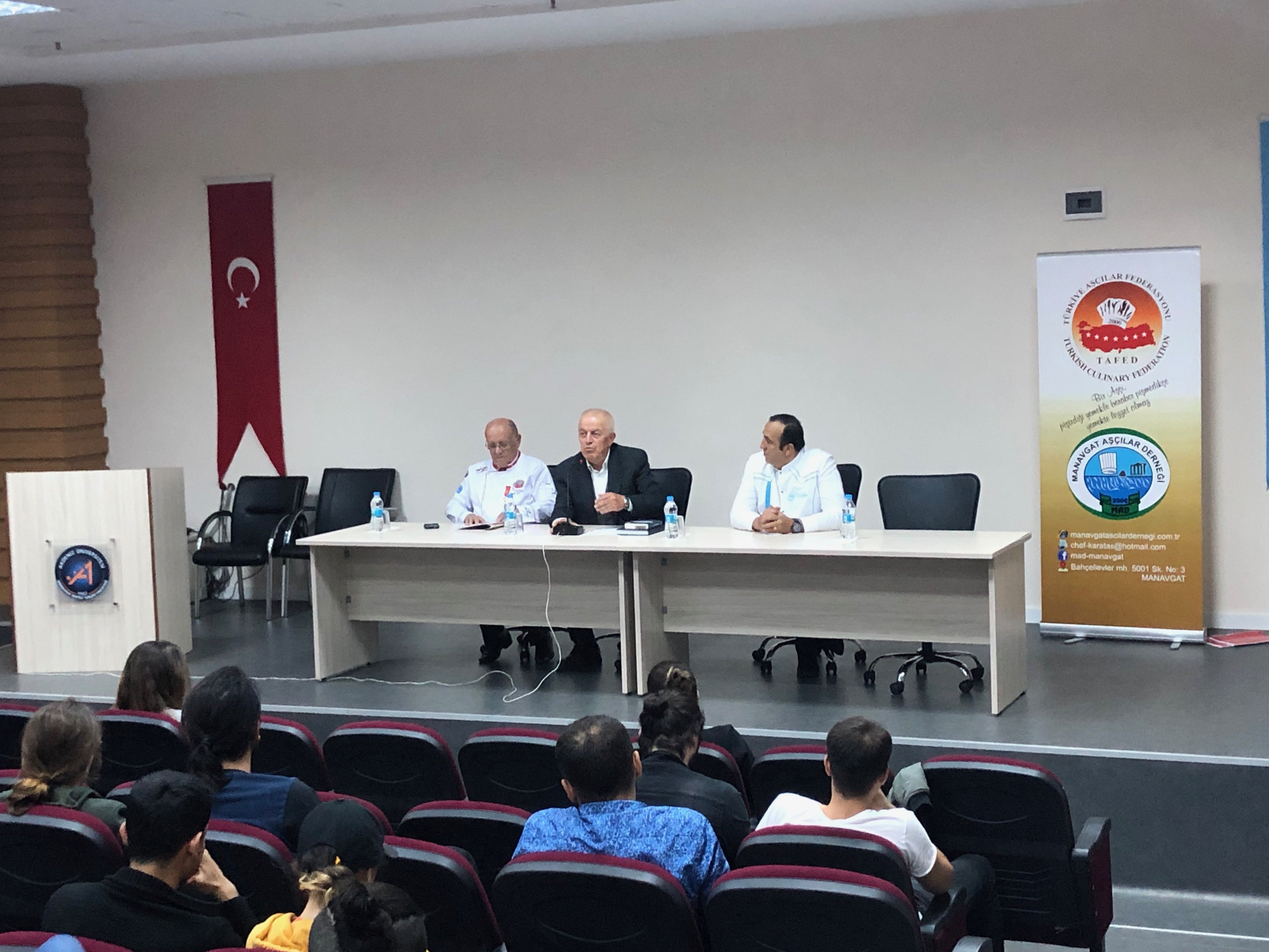 Akdeniz �niversitesi Manavgat MATSO Turizm Fak�ltesi�nde Gastronomi Paneli