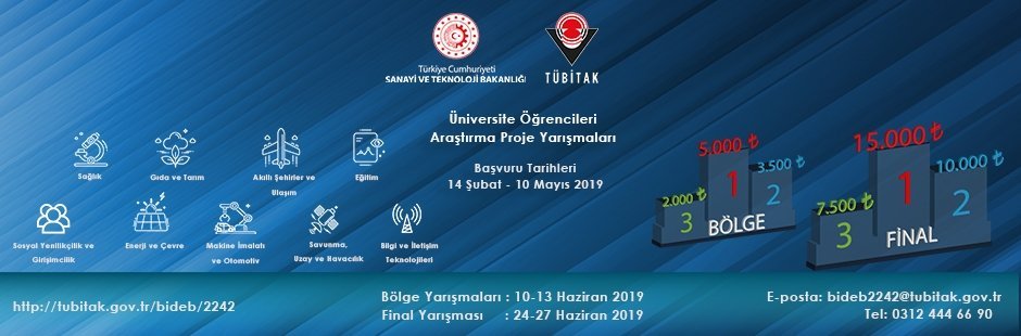 2242 �niversite �?rencileri Ara?t?rma Proje Yar??malar? Ba?vurusu Devam Ediyor