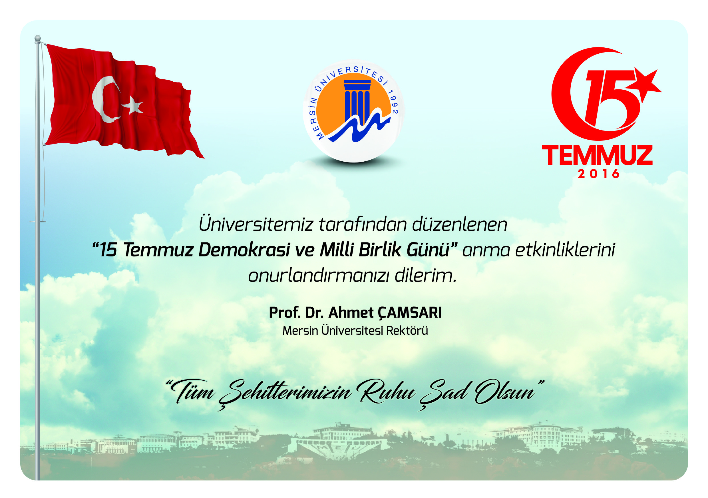 15 Temmuz Demokrasi Ve Milli Birlik Günü
