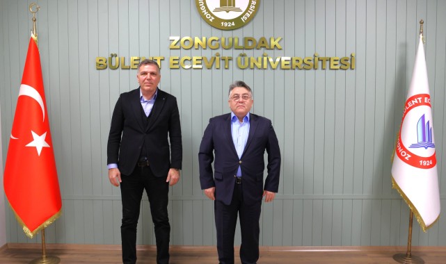 BE� Rekt�r� �z�l�er, Zonguldak Fen Lisesi M�d�r� Sevindik'i Kabul Etti